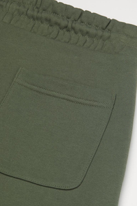 Logotipo personalizado de cintura alta Atlético francés Terry entrenamiento pantalones cortos de sudor patrón sólido Casual polar algodón deportes gimnasio Jogger pantalones cortos - Product Image 2
