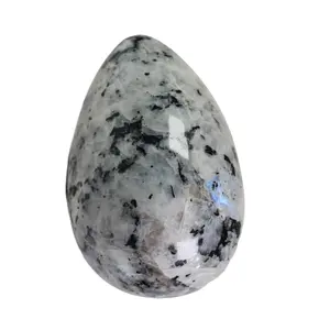 Кристалл ручной работы, оптовая продажа, высококачественный Радужный Лунный Камень, драгоценное яйцо Yoni