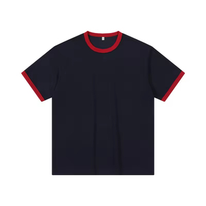 Camisetas Clásicas de Hombre con Ribete en Contraste, Marca Privada, Camisetas de Hombre al por Mayor, Fabricante Personalizado, Camisetas de Hombre 100% Algodón con Ribete en Contraste - Product Image 4