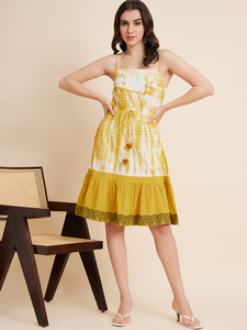 Nouvelle collection estivale de kurtis élégants et stylés pour femmes, en coton, sans manches, coupe droite, teints à la main. - Product Image 2