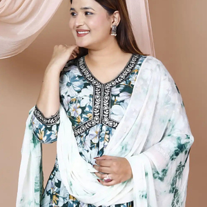 ชุดกางเกงผ้าคอตตอนพิมพ์ลายบล็อกด้วยมือหลากสีมีสไตล์ชุดงานปักลายทำจากผ้าคอตตอนสวมใส่ทุกวันตามธรรมชาติ - Product Image 1