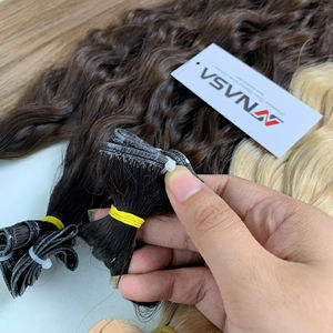 Cheveux vierges vietnamiens Genius Weft pour extensions de cheveux, qualité supérieure, toutes longueurs, ondulés - Product Image 1