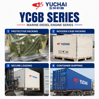 YuChai YC6108/YC6B Serie 6-Zylinder Schiffsdieselmotor 80kW 90kW 103kW 110kW 120kW für Arbeitsboote und Generatorsätze