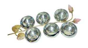 Vente chaude Personnalisé Bol En Acier Inoxydable Poli Cuisine Décoratif Fruits Légumes Assiette pour Décorations De Mariage En Métal - Product Image 5