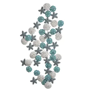 New Design <b>Large</b> Size 3d Home Metal Hanging Ornament Flower Shape /design Metal Wall <b>Art</b> Decoration for Home Hotel Living Room - Product Image 5