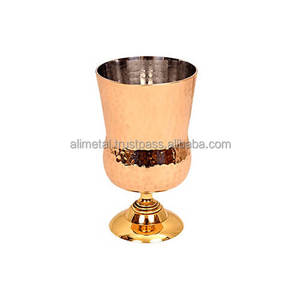 Gobelet en verre à vin en argent Sterling au Design moderne personnalisable pour toutes les boissons comme les verres à Cocktail ou à Champagne - Product Image 2