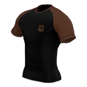 เสื้อรัดกล้ามเนื้อผู้ชายแบบติดกาวด้วยความร้อน ตัดเย็บตามหลักสรีรศาสตร์ เนื้อผ้านุ่ม แห้งเร็ว เหมาะสำหรับการออกกำลังกายและศิลปะการต่อสู้ - Product Image 2