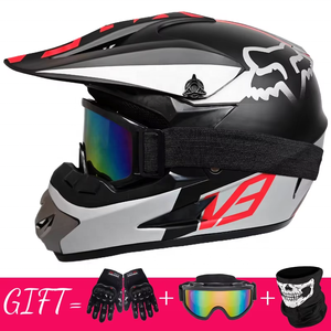 Casque de moto intégral unisexe pour adulte, double visière, homologué DOT ECE, pour rallye tout-terrain, casque de motocross rabattable - Product Image 3