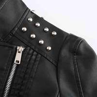 Blouson Bomber Vintage en Cuir de Mouton Enduit pour Homme, Style Heavy Metal Punk Rock Star, Logo Frontal, Coupe Ample, Coupe-Vent, Écologique, OEM