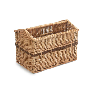Panier de rangement rectangulaire en rotin, organisateur de bureau en osier naturel pour livres, catalogues, brochures, bureau OEM ODM - Product Image 2