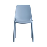 Chaise empilable en polypropylène recyclé pour usage intérieur et extérieur, chaise de salle à manger pour restaurant, café, bistrot, terrasse, fabriquée en Italie
