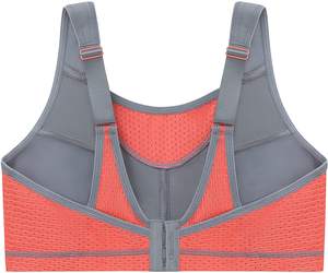 Sujetador deportivo de giro púrpura polvoriento de alta calidad para mujer, sujetador transpirable de poliéster 100% para correr, frente sólido para gimnasio, entrenamientos de Yoga - Product Image 2