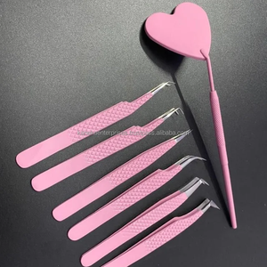 Kit de pinces à épiler professionnelles antistatiques pour sourcils et cils, en acier inoxydable, pour le maquillage, outils de beauté pour femmes, logo personnalisé, directement de l'usine - Product Image 4