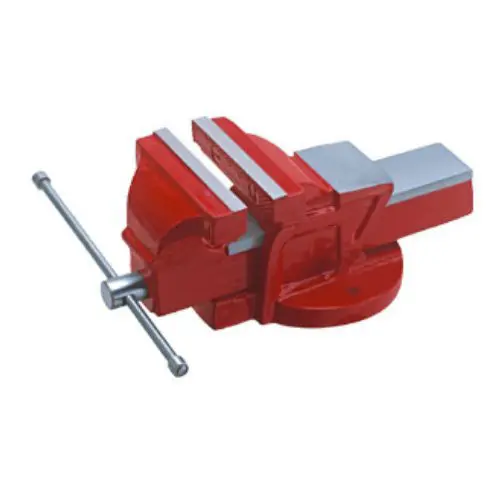 Superior Quality Cast Iron Bench Vice Fixed Base with Carbon Steel Jaws used in Industries available at Reasonable Price