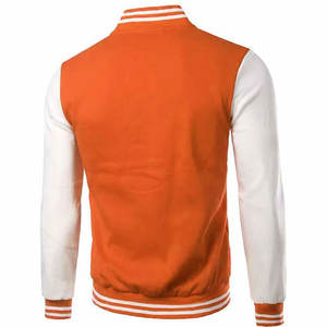 แจ็กเก็ตเลตเตอร์แมนสำหรับผู้ชายแขนเสื้อหนังปักลายโลโก้ตามสั่งสำหรับฤดูหนาว - Product Image 4