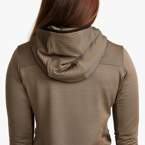 2024 New Arrival Custom High Quality Cotton Polyester Blended Full Zipper Up Young Ladies Stylish Hoodies From BD Supplier - Product Image 6