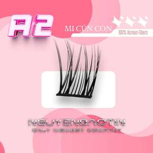 Hot Bán Dễ Dàng Mặc Lông Mi Cá Nhân Cụm 12Mm Chiều Dài 0.15Mm Độ Dày Sâu Màu Đen Đầy Đủ Khối Lượng Tự Làm Nhà Nhãn Hiệu Riêng - Product Image 4