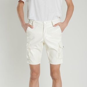 Vêtements de rue de qualité supérieure pour hommes Shorts en cuir pour hommes Shorts en cuir respirants et imperméables pour hommes - Product Image 1