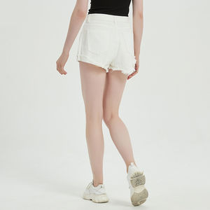 2025 Wholesale Women's Hot Selling <b>White</b> Casual <b>Denim</b> Jean Stylish <b>Short</b> Manufactured by Pakistan - Product Image 2
