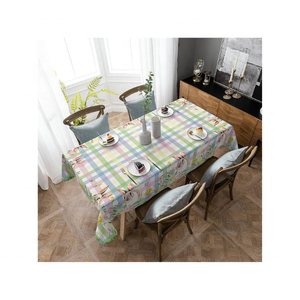 Meilleure vente baleine à impression numérique en mer 100% coton brodé rouge nappe de 4 pieds pour les repas en plein air et les rassemblements saisonniers - Product Image 2