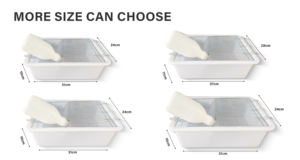 Vente en gros de cages pour petits animaux, métal et plastique avec fermeture, design respirant, forme rectangulaire, pour lapins, durables, écologiques - Product Image 4