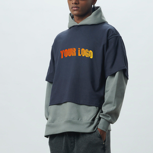 Sudadera con Capucha Personalizada Gree Oversize de Algodón 100% de Alto Gramaje para Hombre, con Lavado Ácido, Efecto Desgastado por el Sol y Rasgaduras, Ideal para Otoño - Product Image 5
