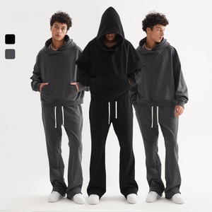 Sudaderas con capucha de algodón con estampado de logotipo personalizado, jersey de peso pesado en blanco, bordado de lana, sudaderas con capucha lisas de peso pesado para hombre, envío DDP - Product Image 1