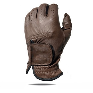 Gants de golf en peau de mouton pour hommes et femmes, fournitures d'entraînement en plein air, 1 paire, tissu doux et respirant, impression personnalisée - Product Image 1