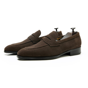 Leather Shoes with Panels and Wear Resistant Heel Ankle Shoes for Men Dress Shoes - Product Image 1