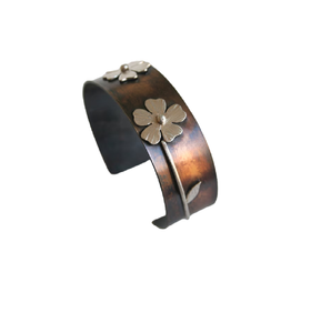 Bracelets ethniques modernes en laiton découpés et gravés au laser, motif cœur, pour femmes, bracelet fait main, pour le festival Hanouka - Product Image 3