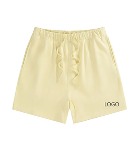กางเกงขาสั้นออกกำลังกายสำหรับผู้ชายกางเกงขาสั้น330GSM วิ่งผ้าคอตตอนน้ำหนัก100% ออกแบบโลโก้ได้ตามต้องการ - Product Image 1
