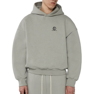 Fabricant 100% coton imprimé sur mesure Blanks Sweat à capuche pour hommes Sweat à capuche court et épais pour hommes Oversize - Product Image 3
