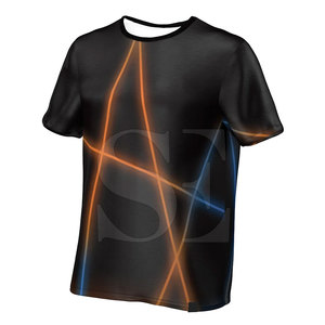 เสื้อยืดลำลองของผู้ชายพิมพ์ลายโพลีเอสเตอร์/ ผ้าฝ้ายแห้งเร็วระบายอากาศได้ดีพิมพ์ลาย - Product Image 1