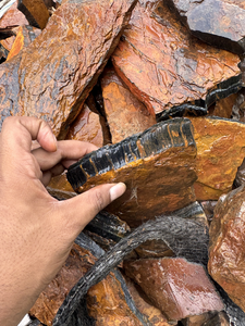 Acheter de la pierre brute de tigre bleu de qualité naturelle en forme de pierre de tigre bleu pour des utilisations polyvalentes - Product Image 2