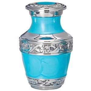 Urna de cremación decorativa de Metal sólido de Venta caliente para cenizas humanas, cremación funeraria conmemorativa para adultos, entierro grande - Product Image 6