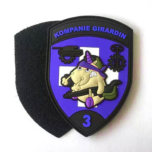 Factory Direct Sale Custom <b>PVC</b> Patches for Clothing Badges Sew-On Style Canvas Twill Fabric Soft Rubber with <b>Bead</b> Decoration - Product Image 6