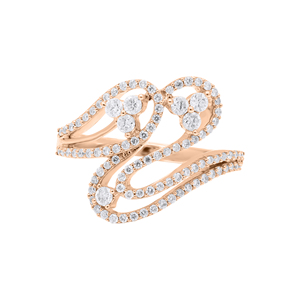 Anillo de Diamantes Preciosos con Certificación IGI, Diseño Geométrico Romántico, Joyas Memoria, Hecho a Mano en Oro Blanco de 18k, Estilo Eternidad para Mujer - Product Image 3