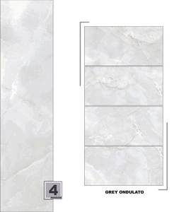 Carreaux de sol et de mur en porcelaine émaillée polie brillante d'aspect de marbre d'onyx de haute qualité 60x120 600X1200 - Product Image 5