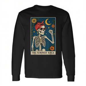 Camiseta de manga larga con estampado de tarot 'Feminist Rage', producto promocional - Product Image 2