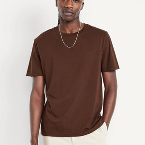 T-shirt d'été pour hommes Chemises à manches courtes décontractées solides pour hommes T-shirts en coton pour l'été T-shirts pour hommes - Product Image 2