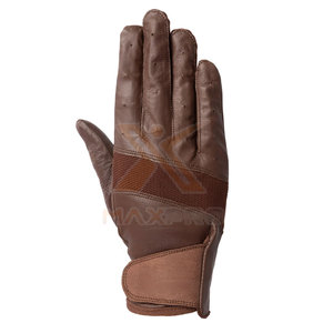 Gants d'équitation d'hiver personnalisés avec logo de marque privée, respirants, légers, en cuir, à doigts entiers, unisexes - Product Image 4
