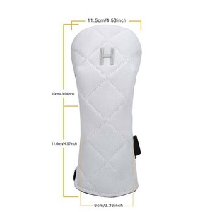 Customized Color High Quality Waterproof Pu Leather <b>Golf</b> Driver <b>Head</b> <b>Covers</b> Customized Design Embroidery Logo Durable Zipper - Product Image 6