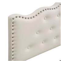 Têtes de lit capitonnées en velours de luxe pour chambre à coucher, taille Queen et King