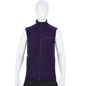 Conjunto de uniforme para trabajadores sanitarios, chaqueta moderna sin mangas con cuello levantado para hospitales, conjunto de uniforme cálido, pantalones para correr - Product Image 2