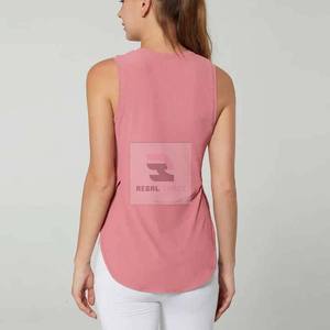 2025 camiseta sin mangas de punto transpirable y sin costuras para mujer personalizada para gimnasio, deportes, Fitness, ropa de Yoga - Product Image 3