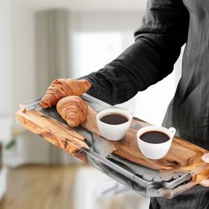Exportador Indio de Bandejas de Resina de Madera, Bandeja Hecha a Mano de Diseño para Decoración de Interiores de Hogar Moderno, Estilo de Hogar a un Precio Razonable - Product Image 3