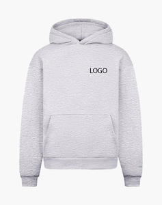 Custom Print Logo High Quality 100% Cotton Hoodies Men and <b>Sweatshirts</b> <b>Vintage</b> Hooded Embossed Printing Solid Pattern - Product Image 4