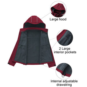 Chaqueta de manga larga cortavientos impermeable Formal de lona frontal con logotipo personalizado de mayor tendencia para hombre - Product Image 4