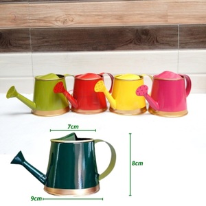 Bidon d'eau en métal décoratif décor à la maison articles de jardin couleur verte enduit de poudre peint à la main plante verte arrosoir fournitures - Product Image 3