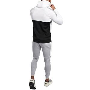 Ensemble de survêtement 2 pièces décontracté pour homme 100% coton Tenues de jogging d'hiver de marque avec sweat-shirt et pantalon de survêtement imprimés numériquement - Product Image 1